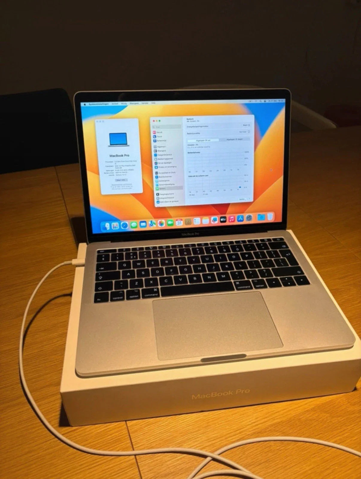Apple MacBook Pro 13″ A1708 2017 Silver i5 8GB RAM 256GB SSD (Perfectly working)