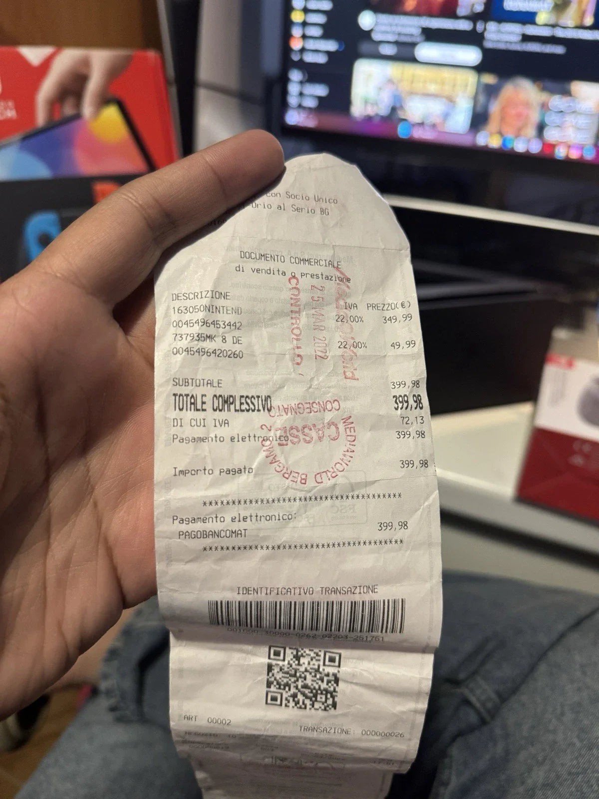 Nintendo Switch OLED + 256GB SD + 2 Controller