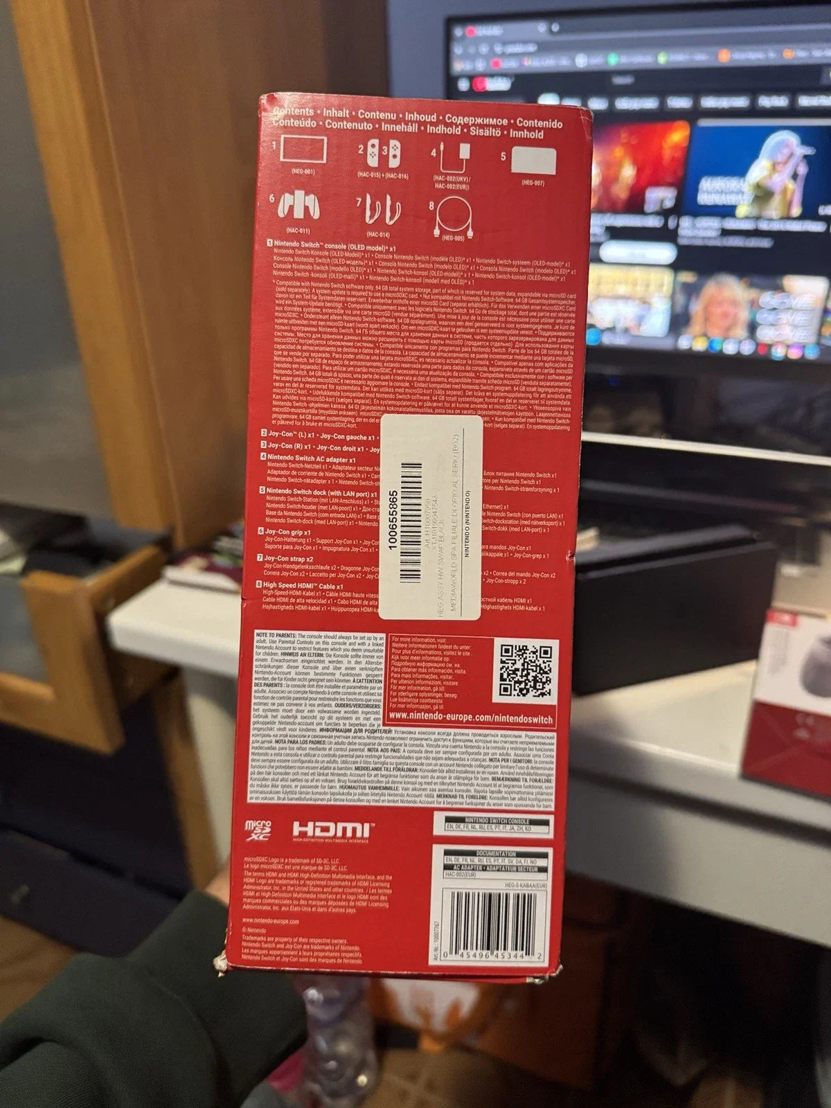 Nintendo Switch OLED + 256GB SD + 2 Controller